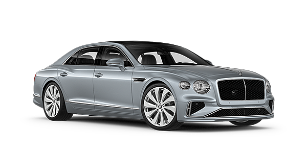 Bentley Suomi New Bentley Flying Spur sedan front three quarter in Silverlake paint
