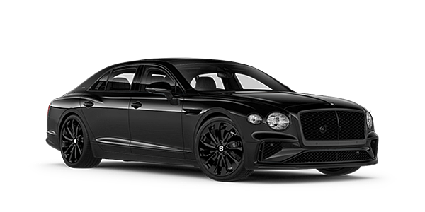 Bentley Suomi Bentley New Flying Spur Black Edition front three quarter in Onyx paint